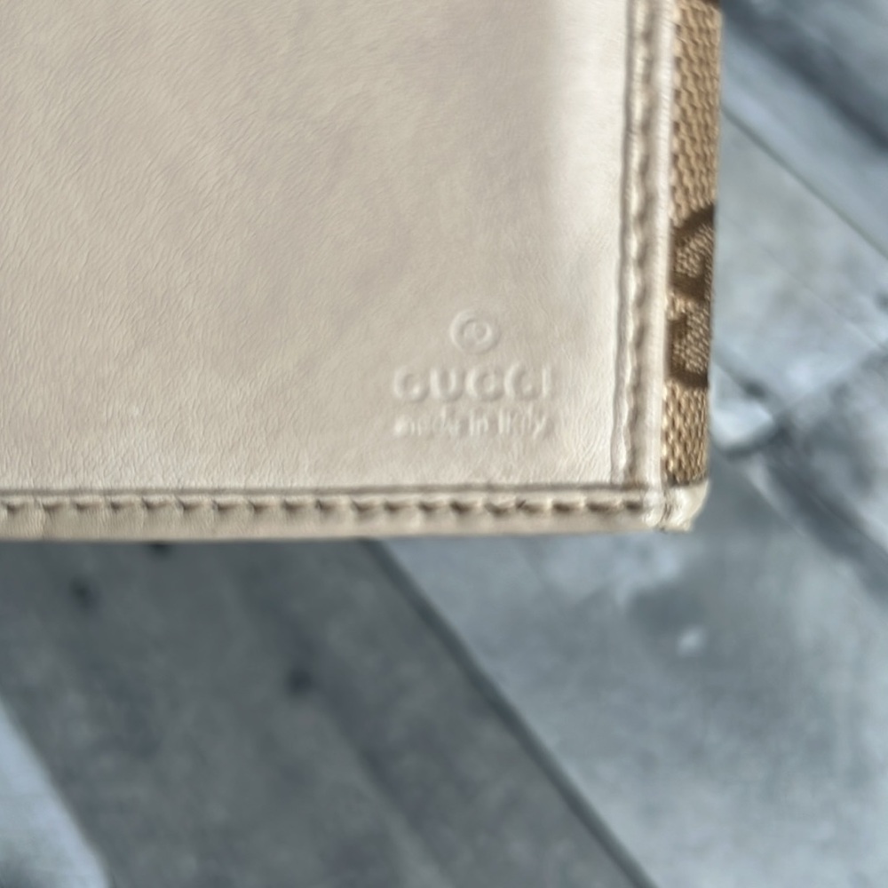 GUCCI Mayfair Authentic Long Monogram Bow Adorned Canvas Leather Wallet - Picture 4 of 12